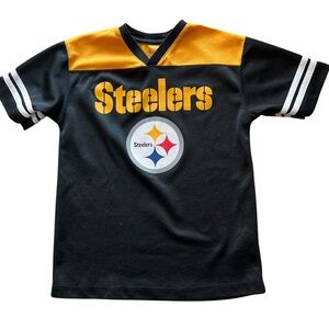 Pittsburgh‎ Steelers Youth Jersey Shirt Black Gold Size M (10–12)